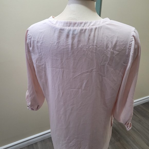 Cream sheer blouse 3/4 sleeves - Picture 4 of 7
